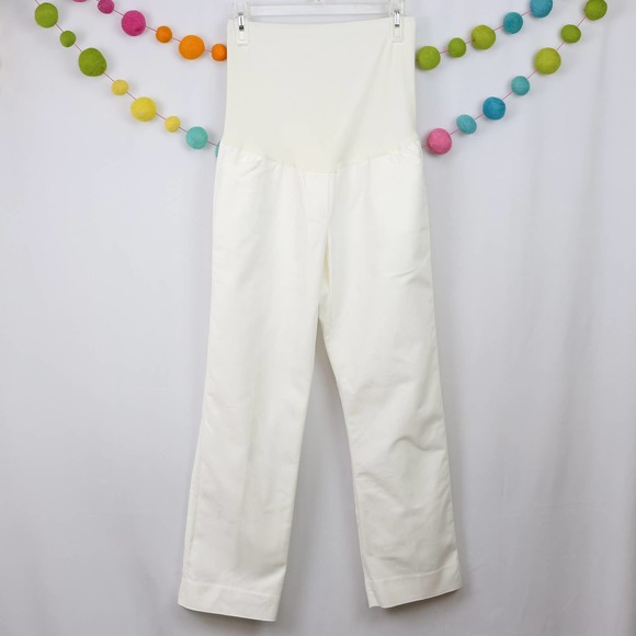 GAP Pants - Gap Maternity White Chino Pants 6R Stretch
